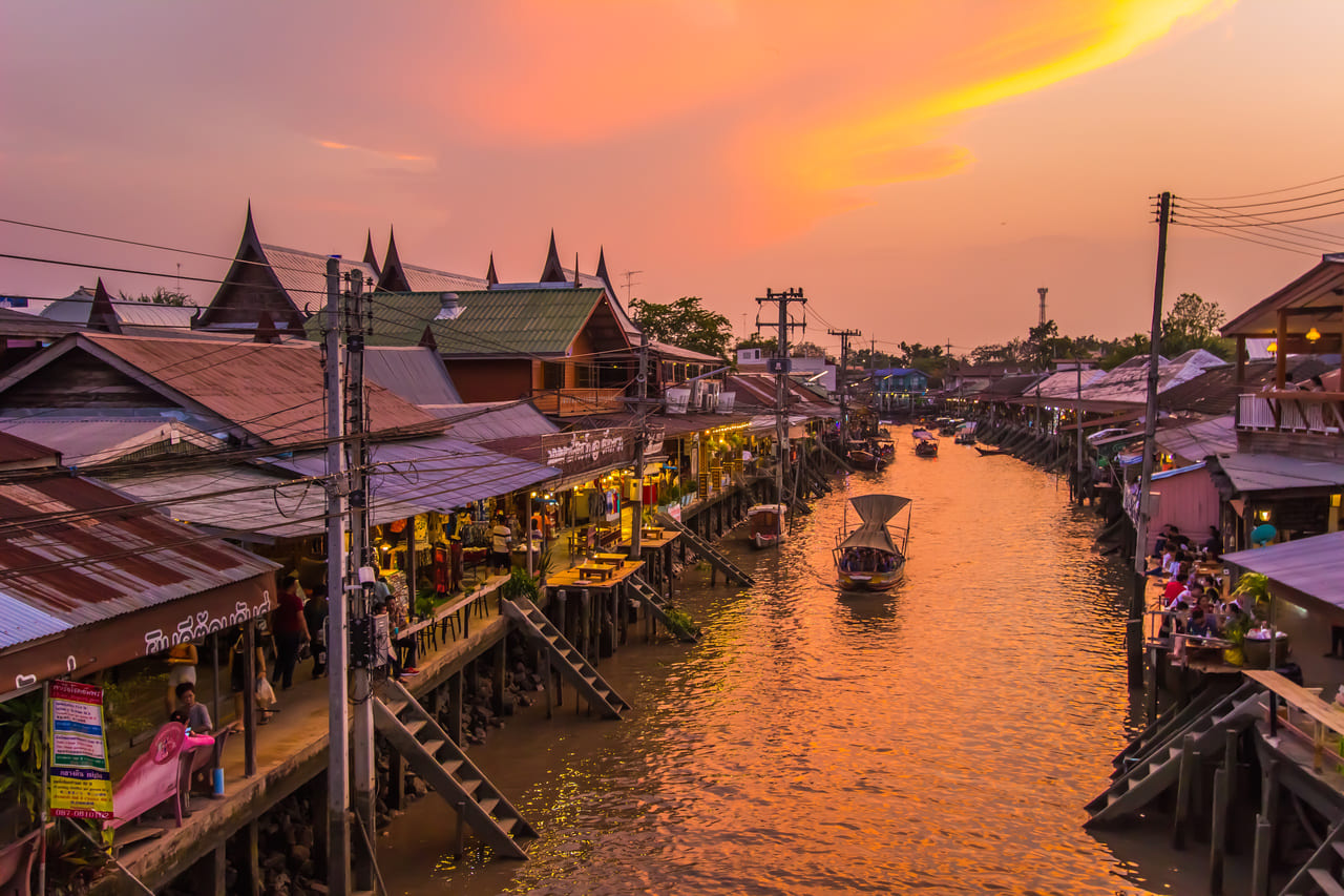 Mercado flotante, mercado del tren
y Ayutthaya