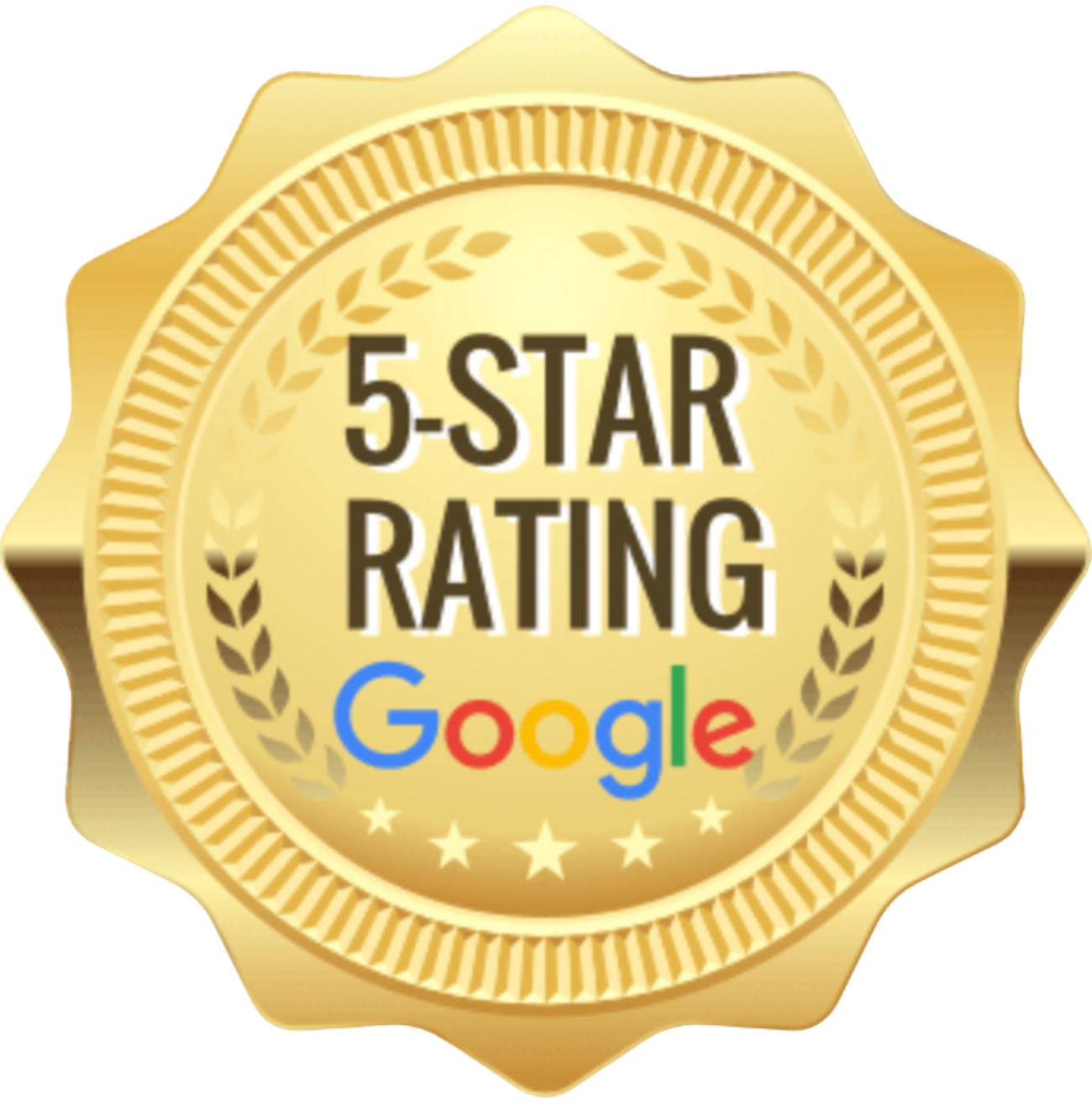 Calificación de 5 estrellas en Google Reviews